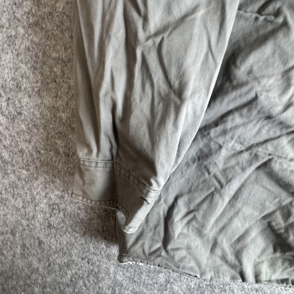 Levis Shirt Jacket Mens 2XL Gray Sherpa Lined Button Up Workwear Western Shacket - Picture 14 of 16